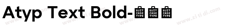 Atyp Text Bold字体转换